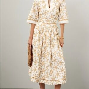 Scotch & Soda Embroidered Midi Skirt